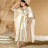 عيد المرأة المسلمة حفلة 2 قطعة مجموعة فستان سترة رداء الزنانير جلابية السعودية عبايات مفتوحة دبي فيستدوس المغرب فساتين رمضان